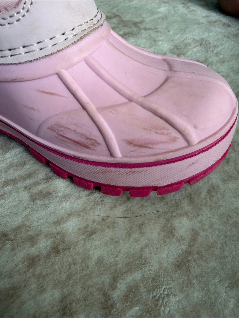 Lands' End Pink and Hot Pink Kids' Snow Boots